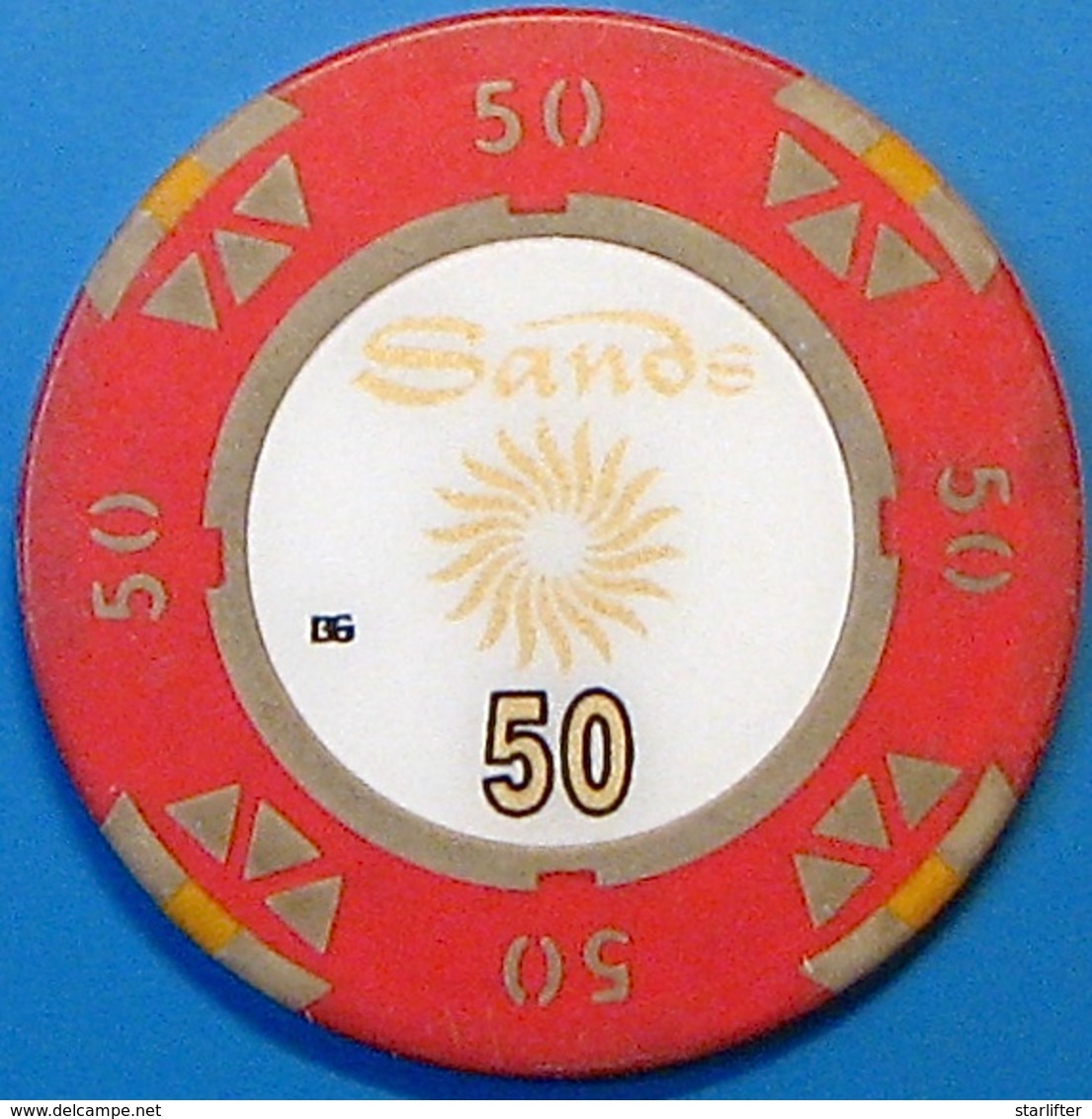 HK$50 Casino Chip. Sands, Macau. N39. - Casino