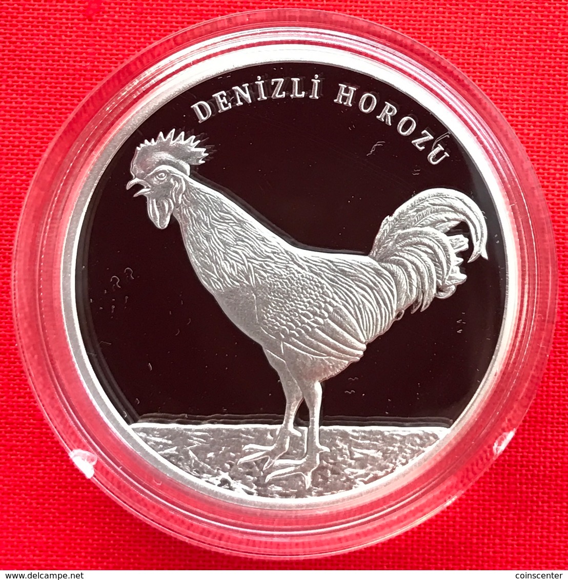 Turkey 20 Lira 2018 "Denizli Horozu - Rooster" Silver Ag PROOF - Turquie
