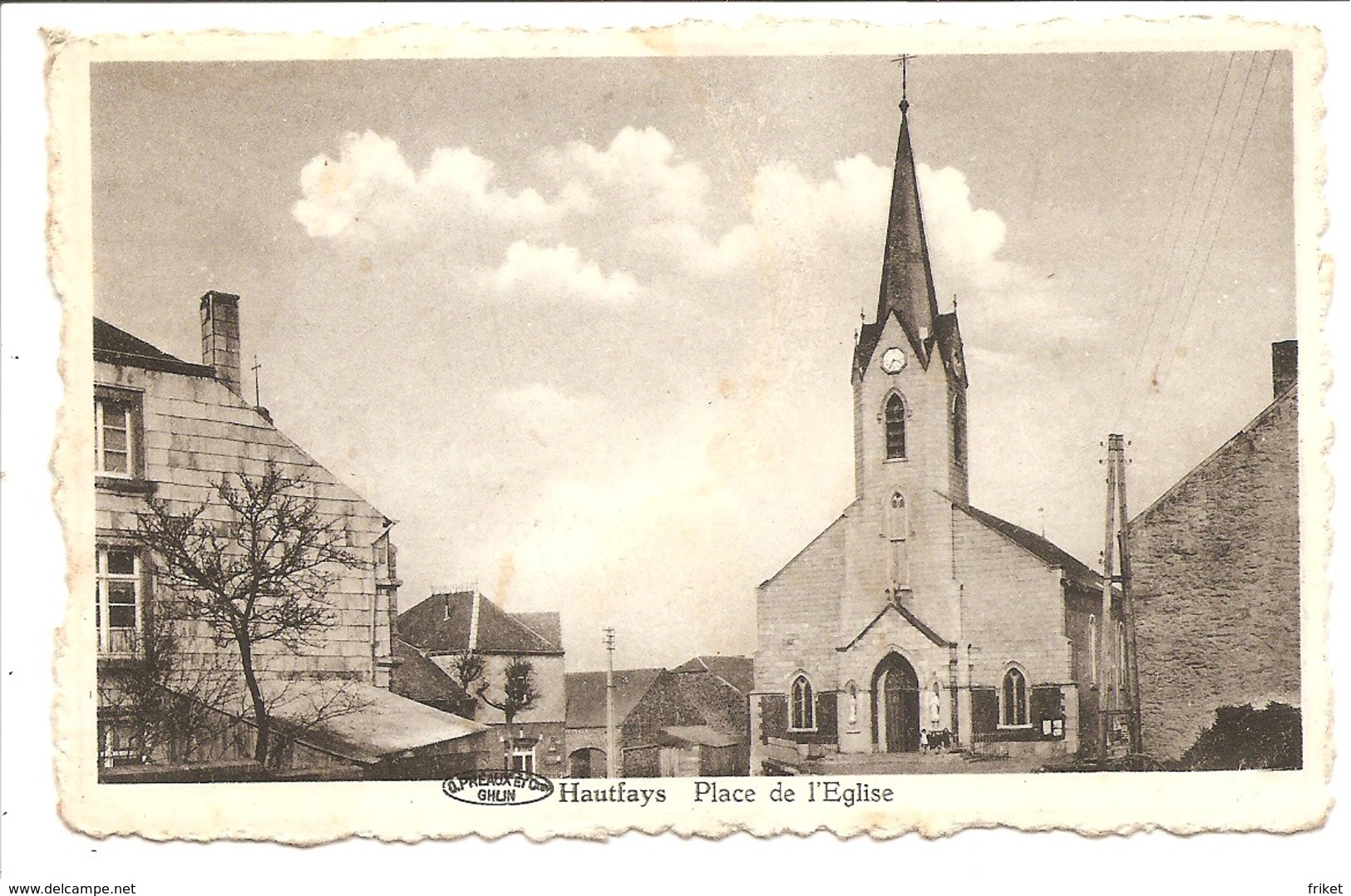 - 1920 -    HAUTFAYS  Place De L Eglise - Daverdisse