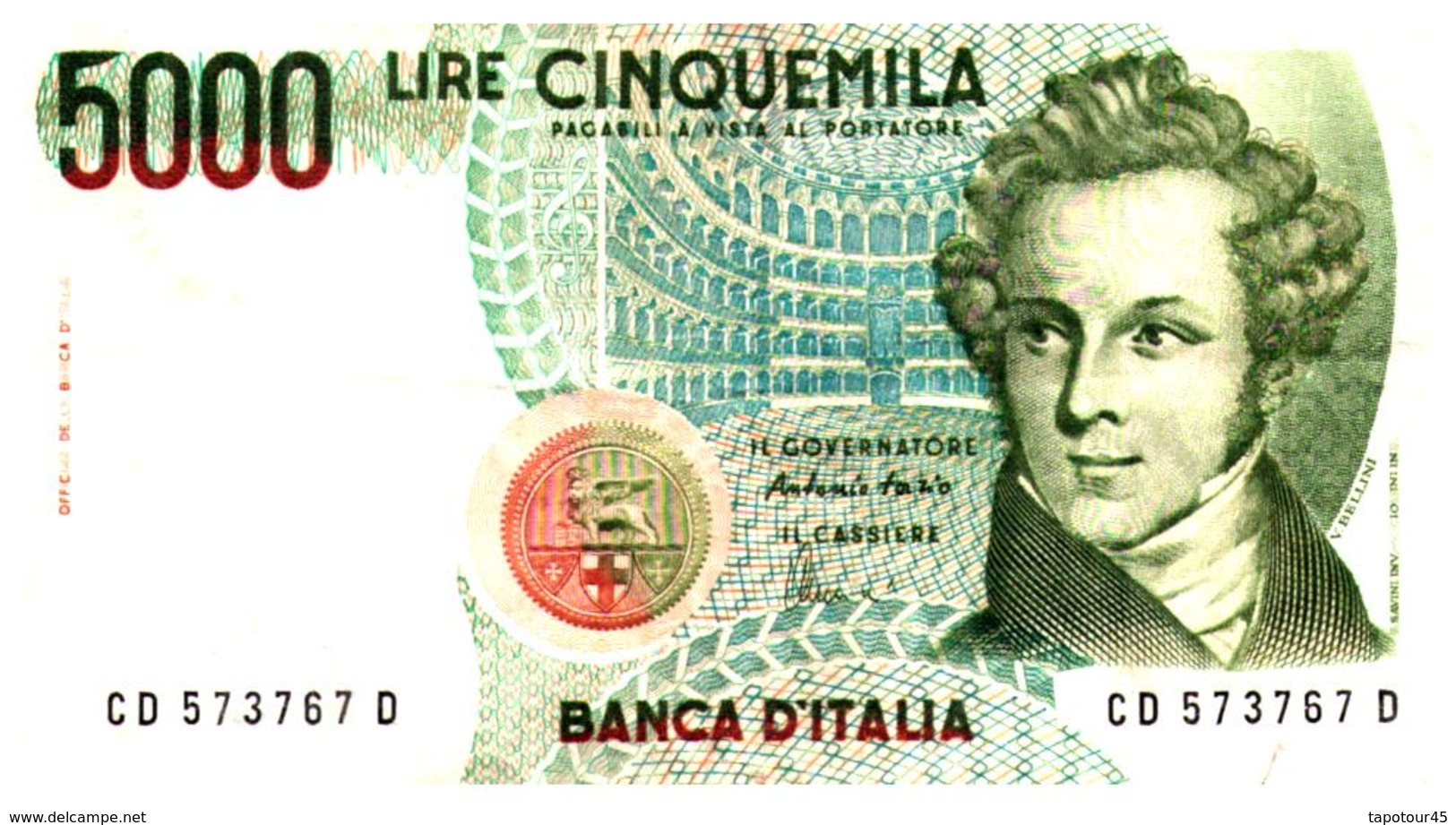 Billets >  Italie >  5000 Lire 1985 - 5000 Liras