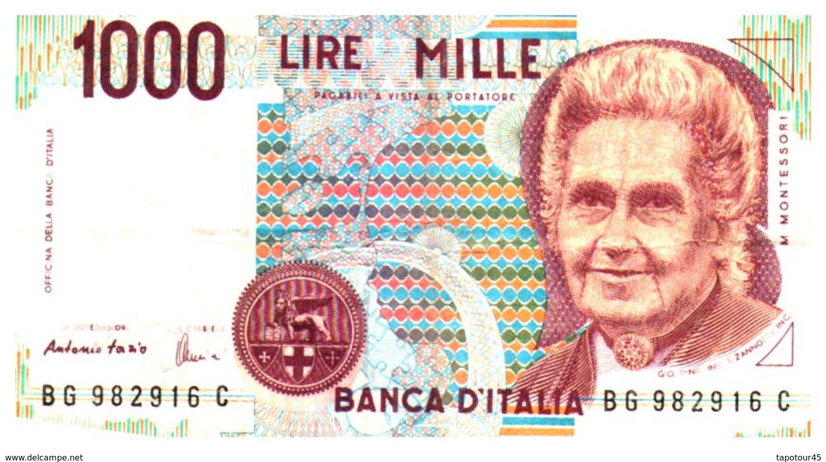 Billets >  Italie >  1000 Lire 1990 - 1000 Lire