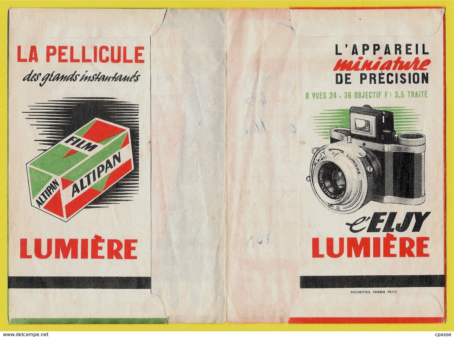 Pochette Photos LUMIERE - Photographie Henri JACQUET 18 MEHUN-sur-YEVRE Cher * Photo - Non Classés