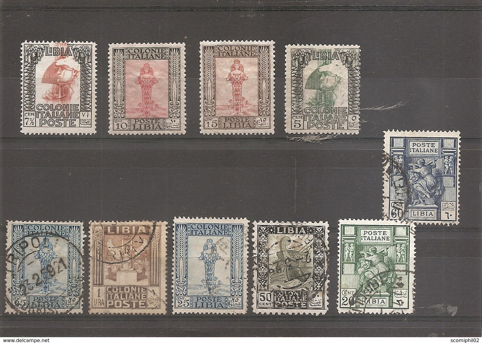 Libye Italienne ( Lot De Timbres Divers X -MH Et Oblitérés) - Libya