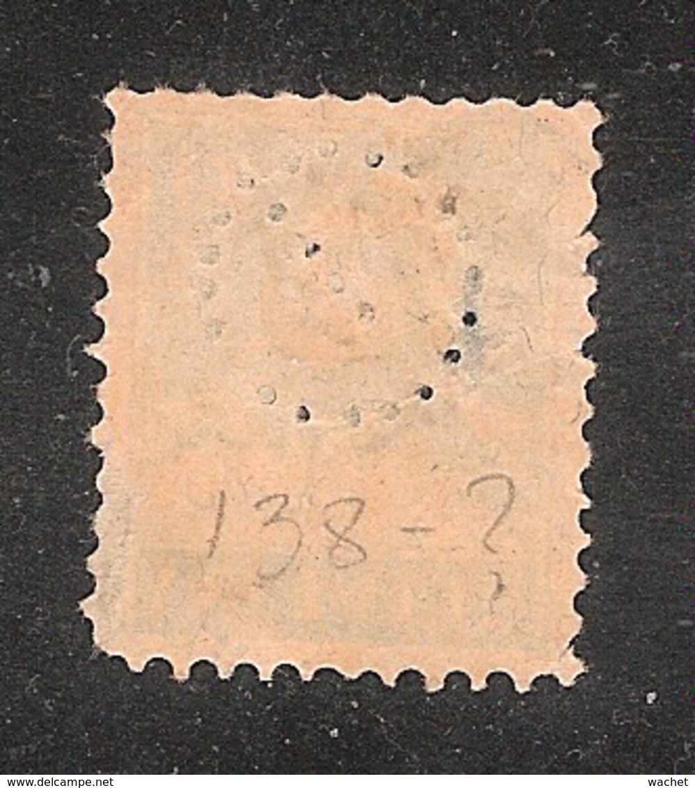 Perfin/perforé/lochung Switzerland No YT161 1921-1942 William Tell  Symbol O With / - Perforadas