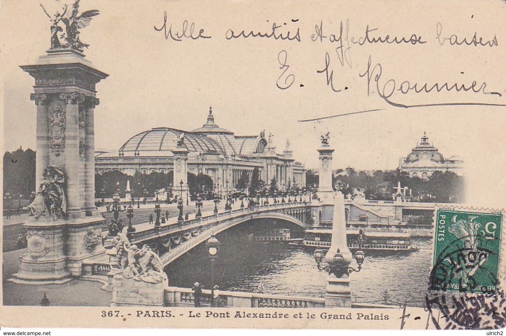 CPA Paris - Pont Alexandre Et Le Grand Palais - 1907 (38915) - Ponts