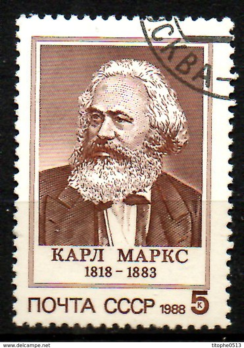 URSS. N°5507 Oblitéré De 1988. Karl Marx. - Karl Marx