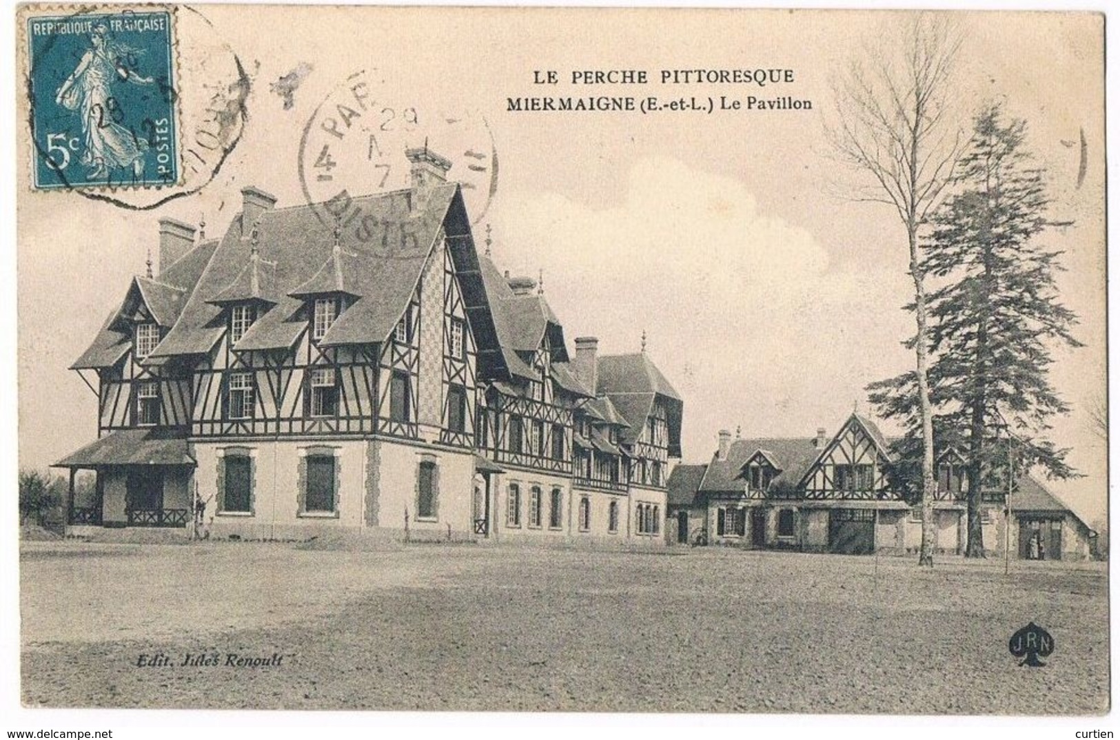 MIERMAIGNE  28  Le Pavillon Coté Cour . 1912 - Otros & Sin Clasificación