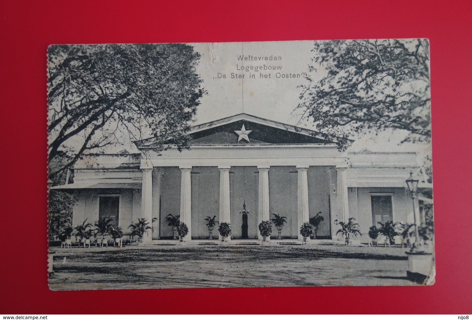 NETHERLAND INDIES : Very  Old PPC , WELTEVREDEN  Logegebouw (Used) - Netherlands Indies