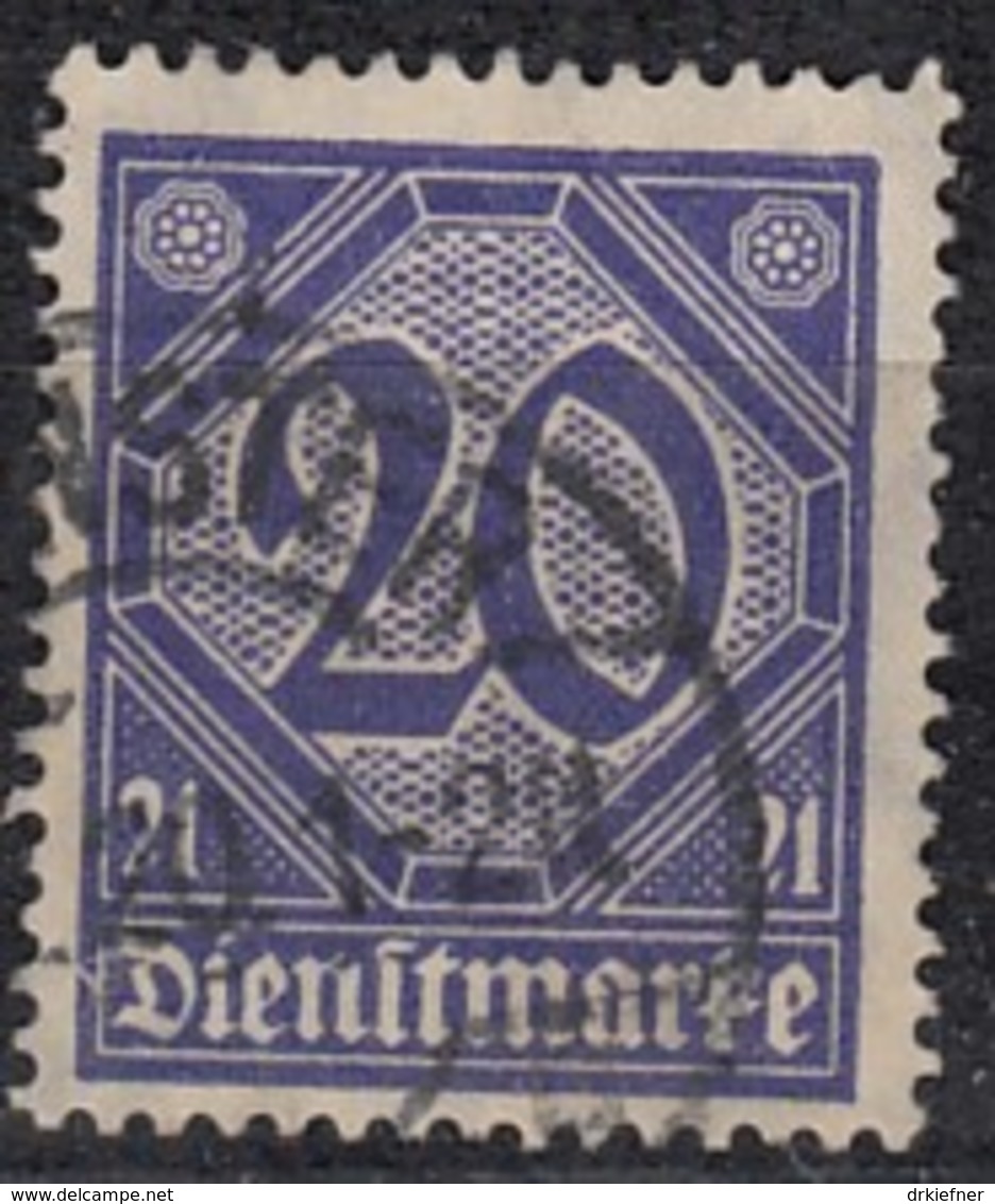 DR Dienst 19 A, Geprüft, Gestempelt, Geprüft, Dienstmarke 1920 - Dienstmarken