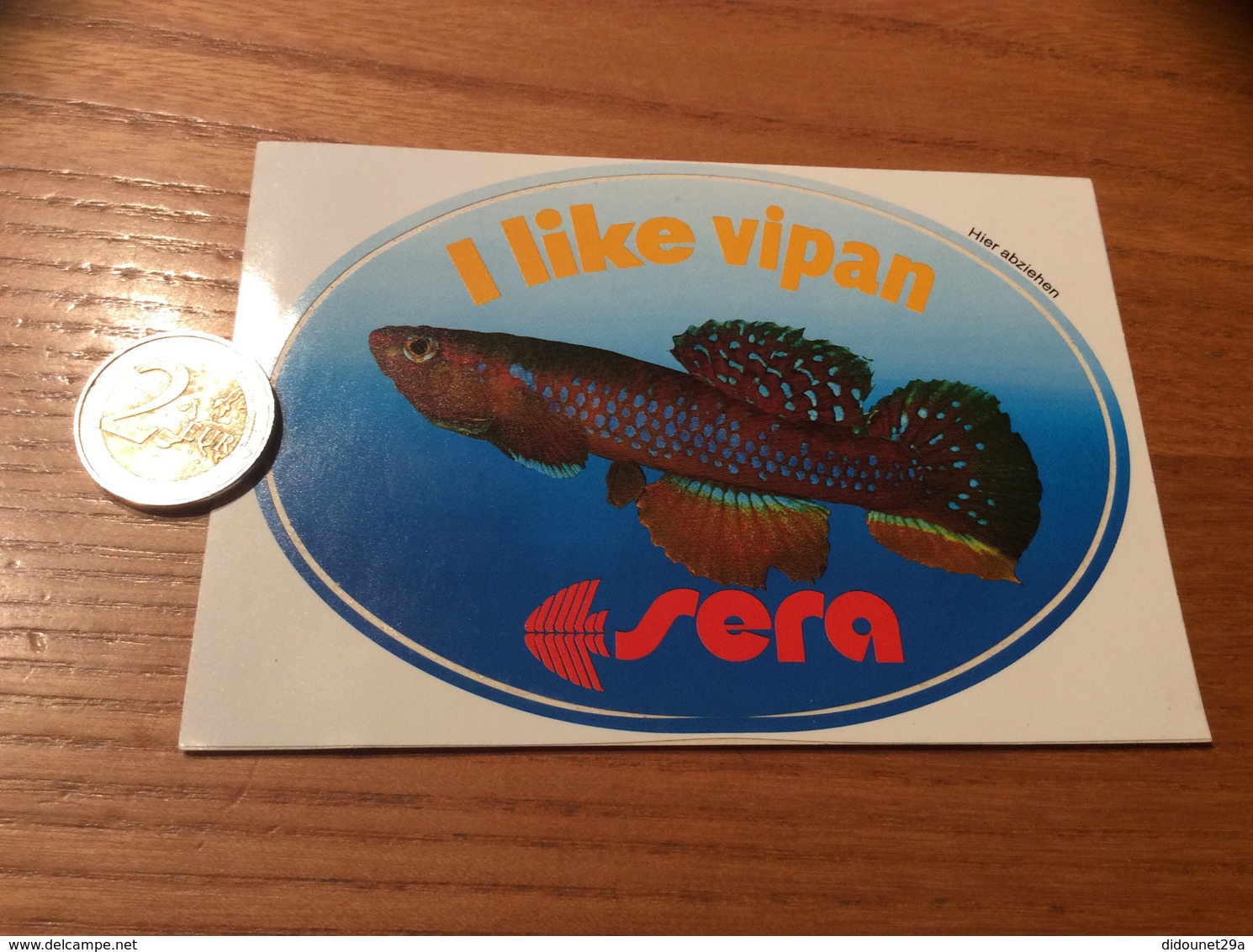 AUTOCOLLANT, Sticker «I Like Vipan - Sera» (alimentation Poisson) - Autocollants