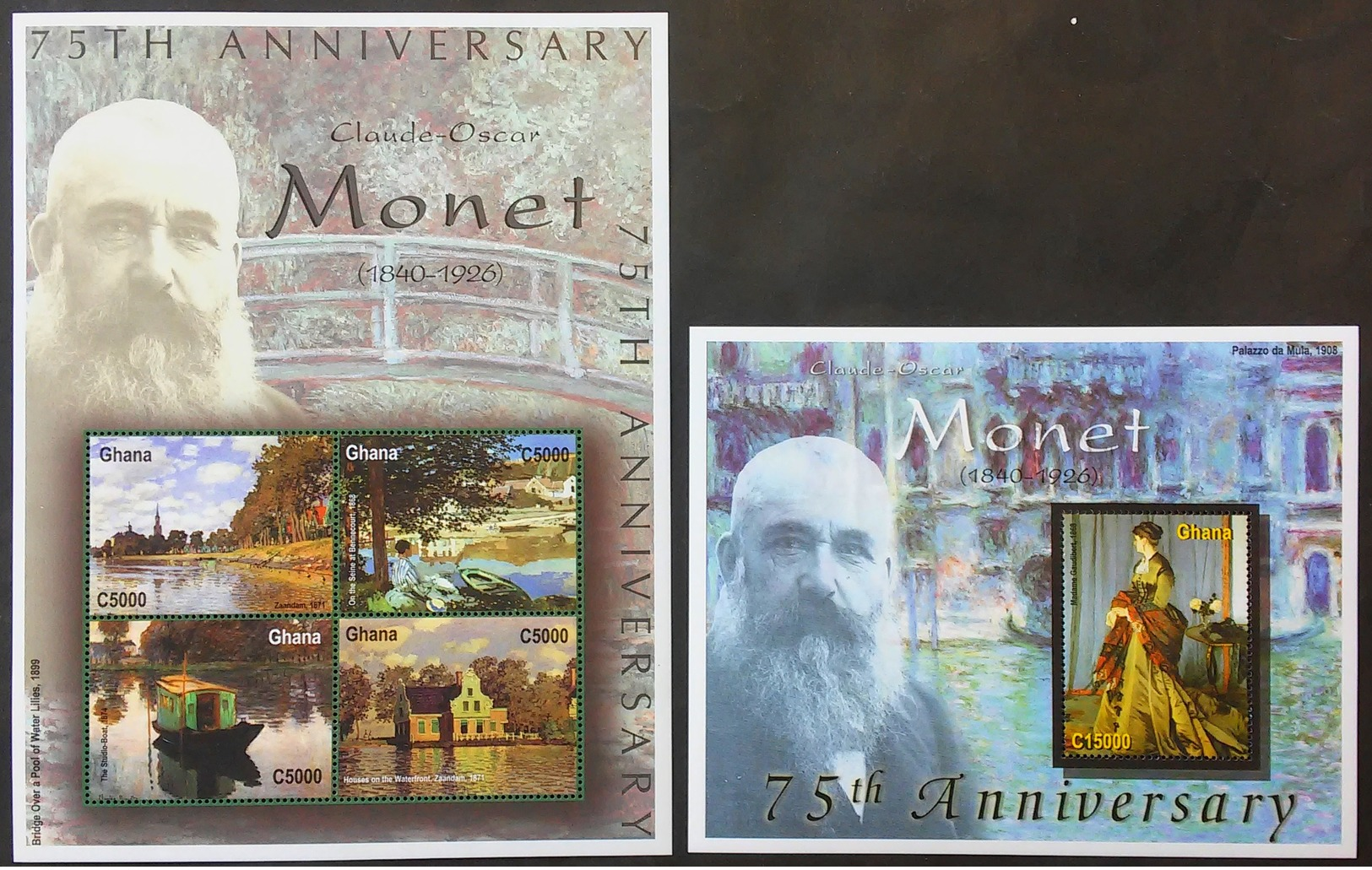 # Ghana 2001 Mi.3304-08 Painting- Claude Monet ,MNH [24;35] - Other & Unclassified