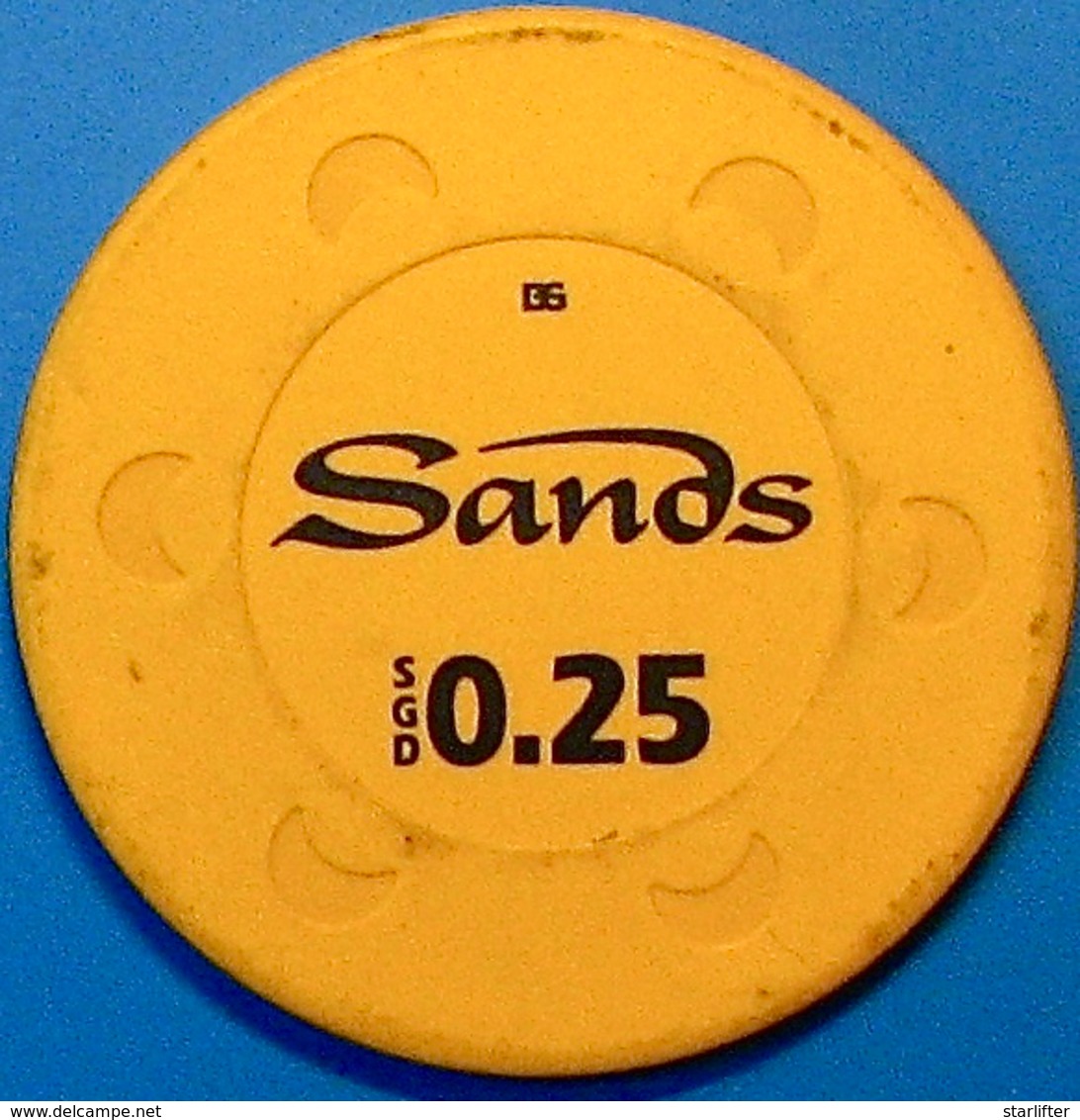 0.25 Casino Chip. Marina Bay Sands, Singapore. N39. - Casino