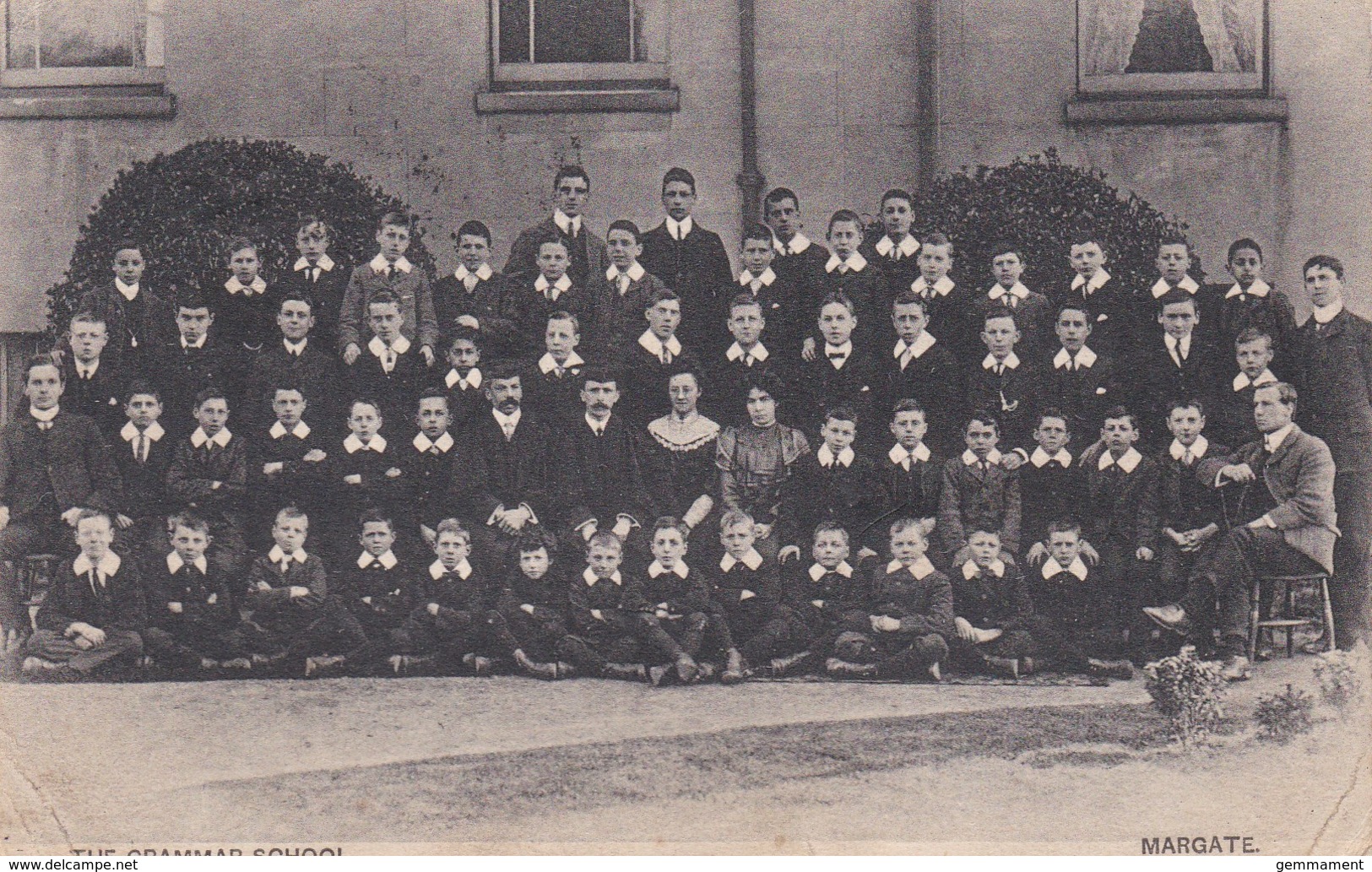 MARGATE  GRAMMAR SCHOOL - GROUP  OF SCHOOLBOYS WITH TEACHERS - Margate