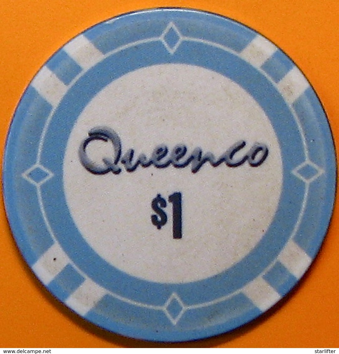 $1 Casino Chip. Queenco, Sihanoukville, Cambodia. N40. - Casino