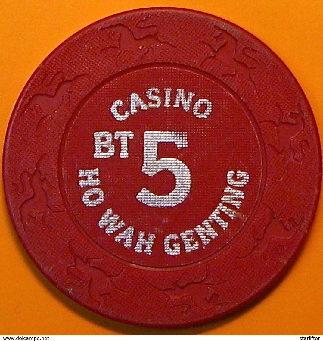 5 Casino Chip. Ho Wa Genting, Poipet, Cambodia. N40. - Casino