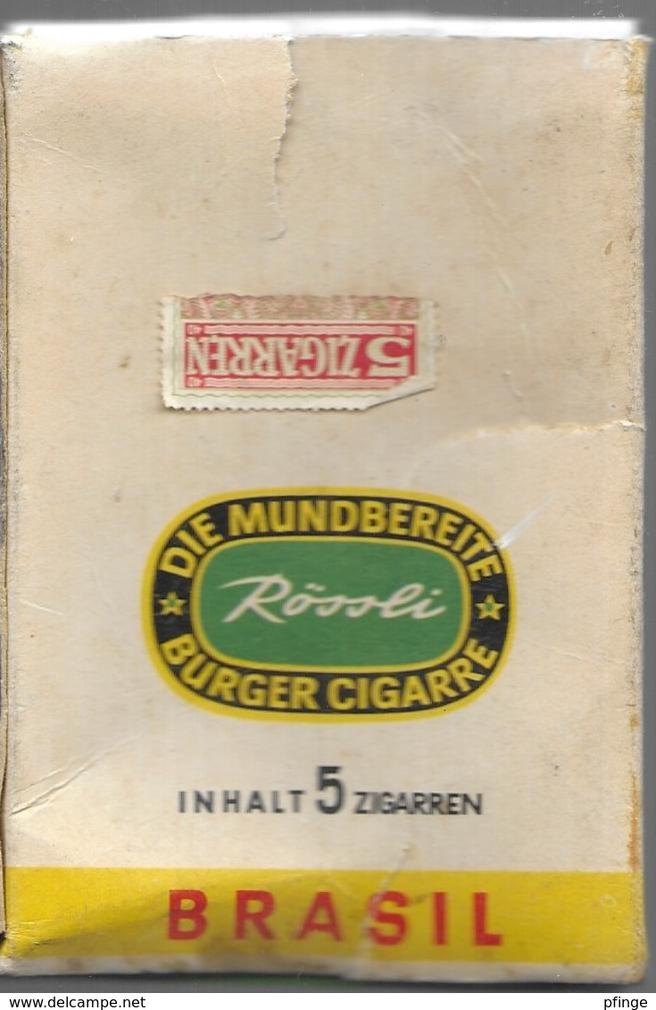 Ancien Paquet Vide Rössli BRASIL40 - Cigar Cases