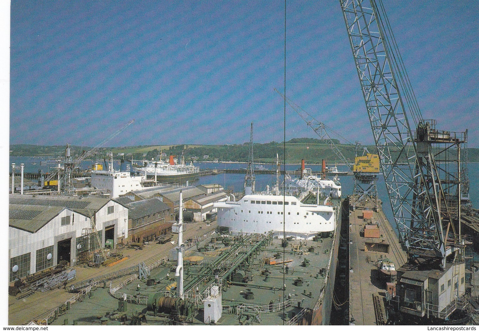 Postcard Falmouth Docks Cornwall [ Shipping Interest ] My Ref  B23346 - Falmouth