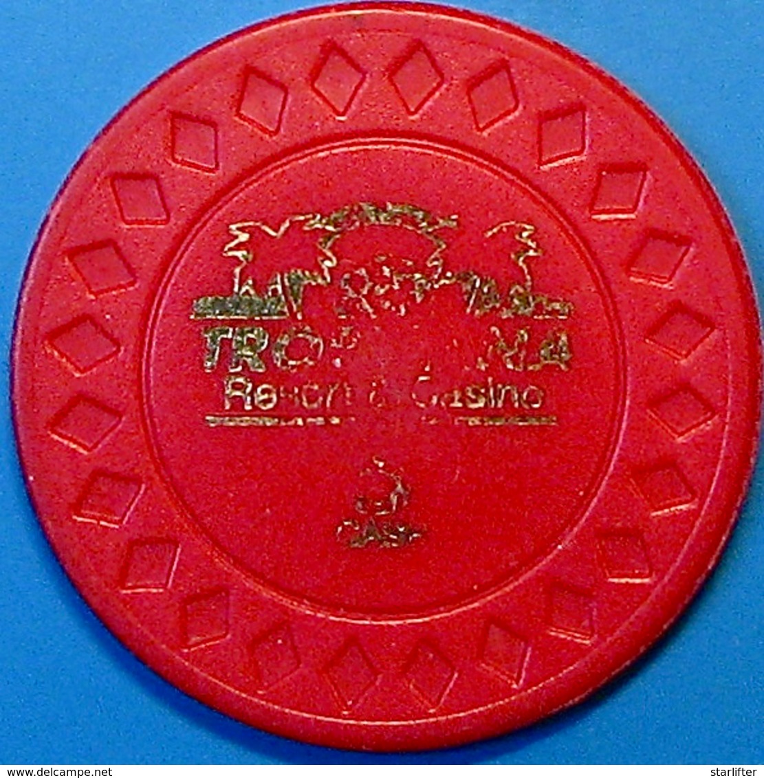 $5 Casino Chip. Tropicana, Poipet, Cambodia. N42. - Casino