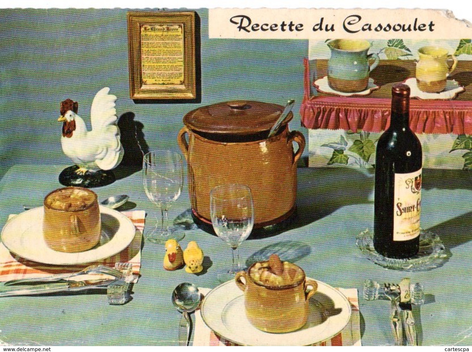 Recette De Cuisine Le Cassoulet 1969  CPM Ou CPSM - Recipes (cooking)