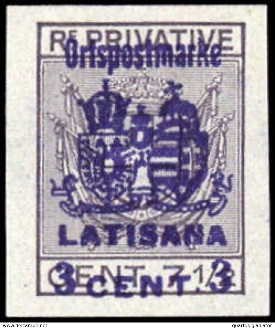 1918, Österreich Feldpost Italien örtliche Zustellmarken, III LA - Sonstige & Ohne Zuordnung