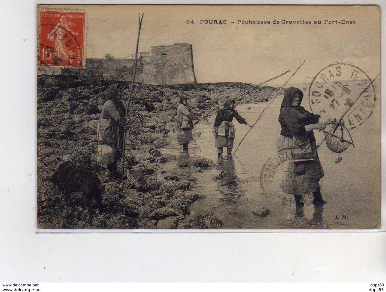 FOURAS - Pêcheuses De Crevettes Au Fort Enet - Très Bon état - Fouras-les-Bains