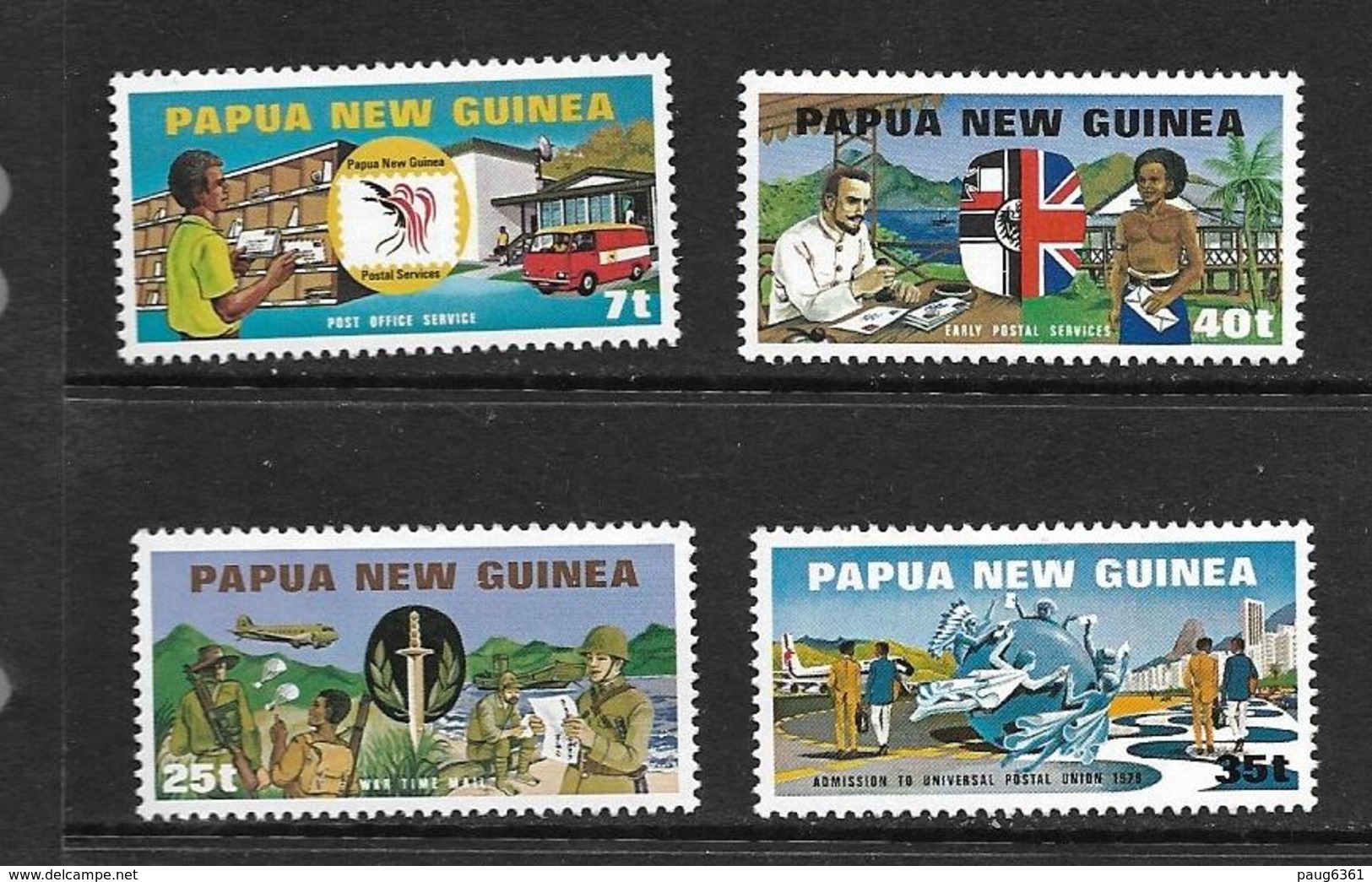 Papouasie-Nouvelle-Guinée 1980 ADMISSION A L'UPU  YVERT N°380/83  NEUF MNH** - Papouasie-Nouvelle-Guinée