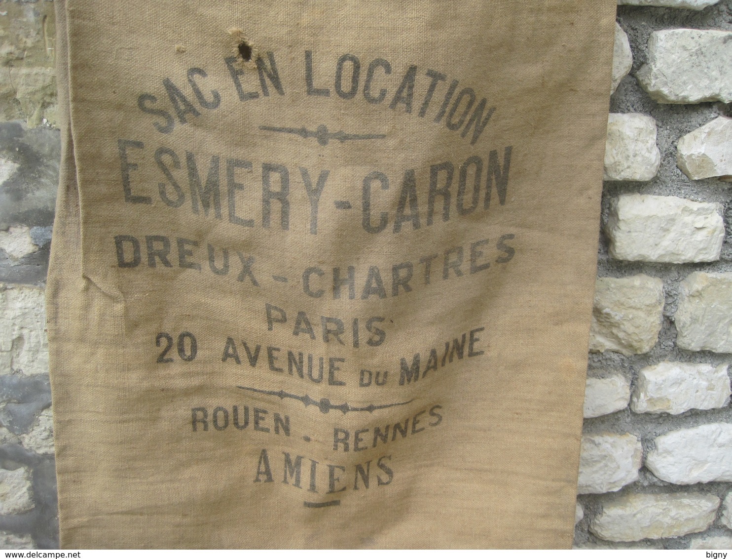 Autres & non classés - AMIENS (80-Somme ) Très Ancien Sac en Toile de Jute