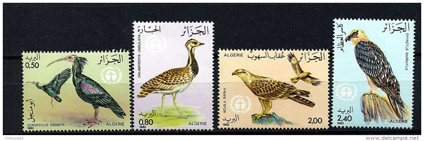 Rep. Algérie ** N° 772 à 775 - Oiseaux - Algérie (1962-...)