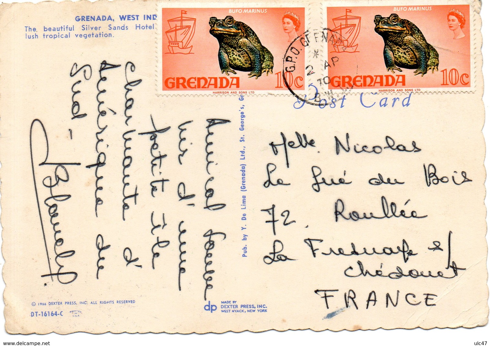 - GRENADA. WEST INDIES - Stamps - Scan Verso - - Grenada