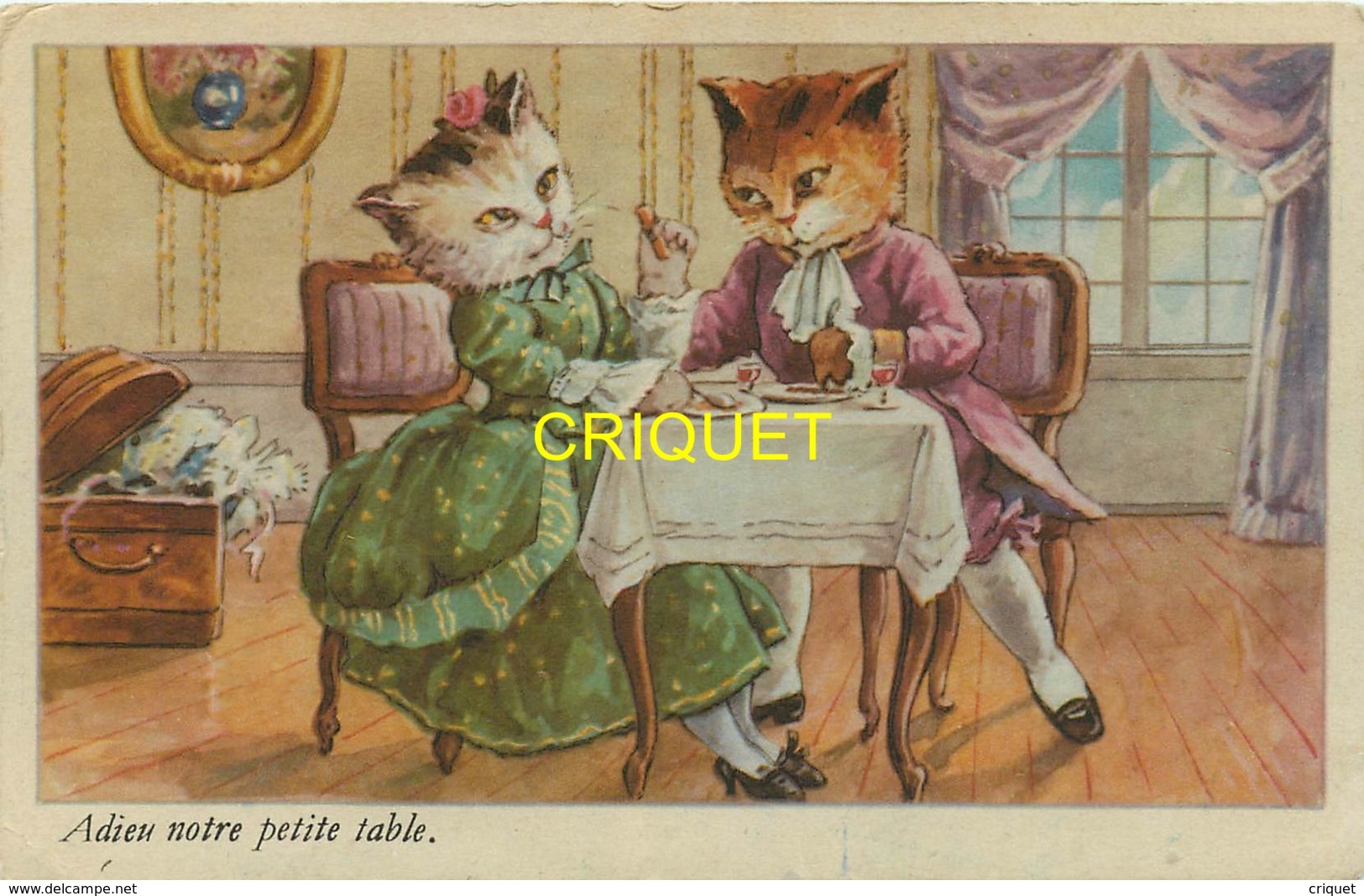 Chats Humanisés, Adieu Notre Petite Table - Chats