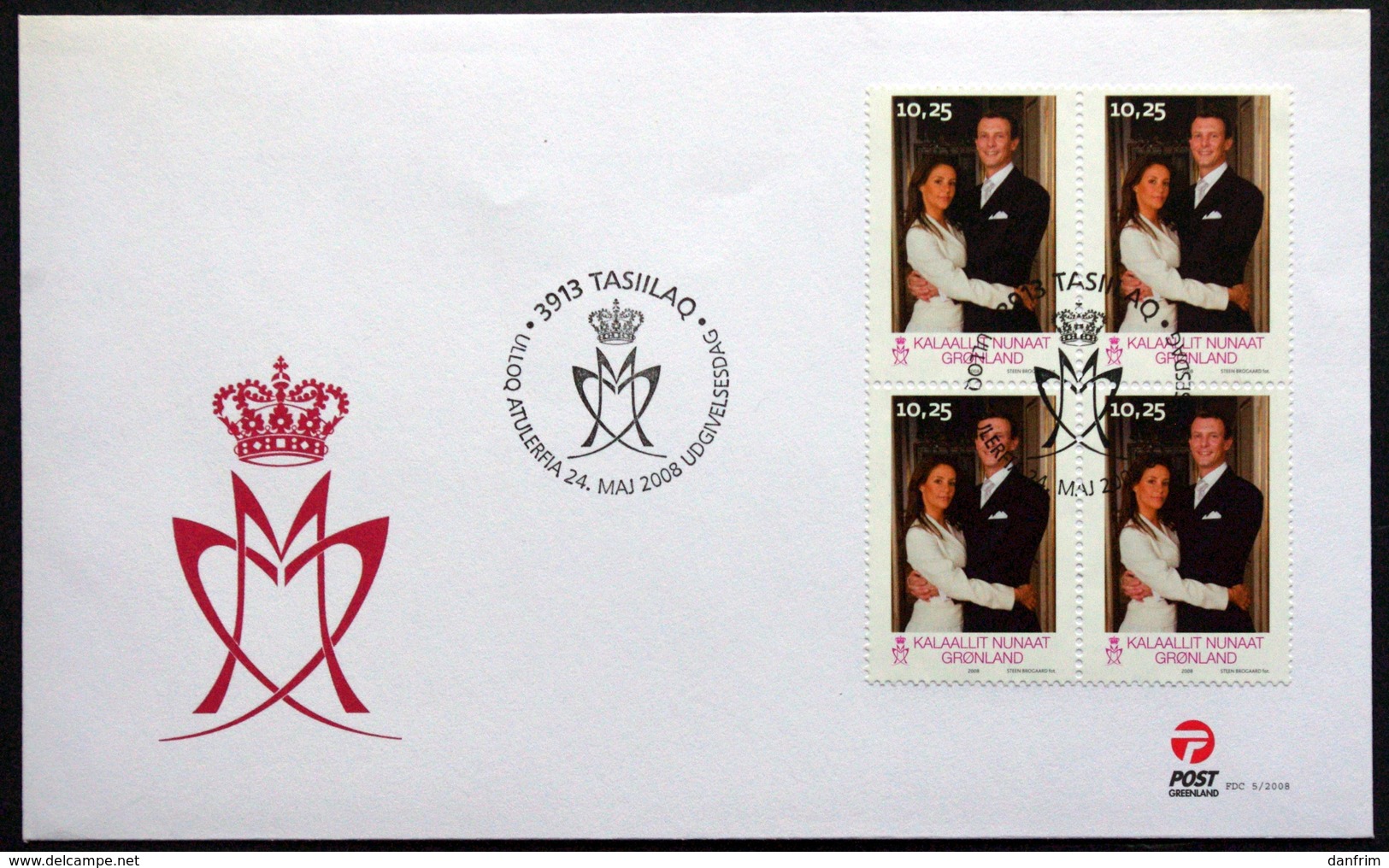 GREENLAND 2008   Royal Wedding   Minr.515    FDC   ( Lot Ks ) - FDC