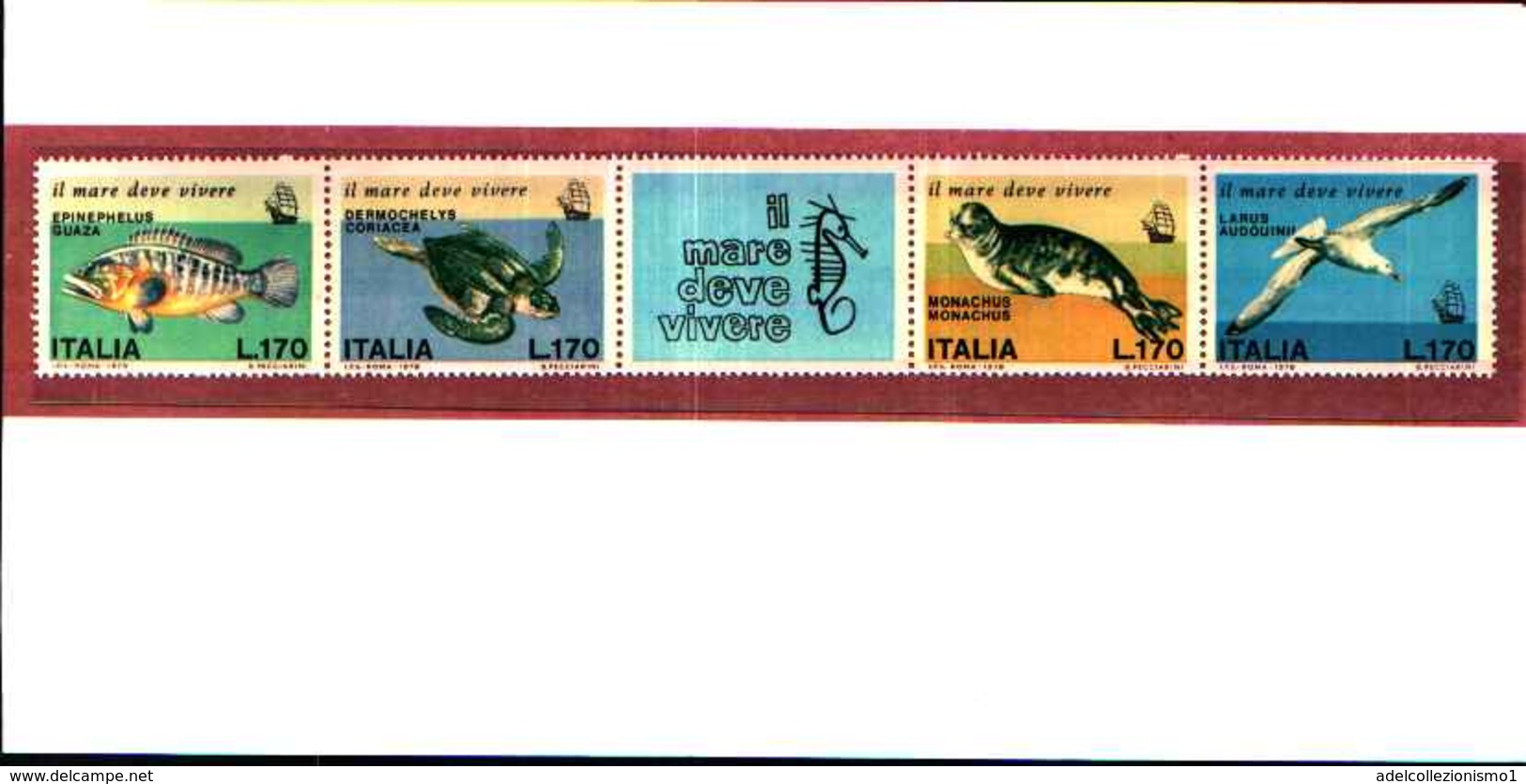 90434) ITALIA-FOLDER FDC-Salvaguardia Del Mare - SERIE COMPLETA IN STRISCIA+SERIE NUOVA - FDC