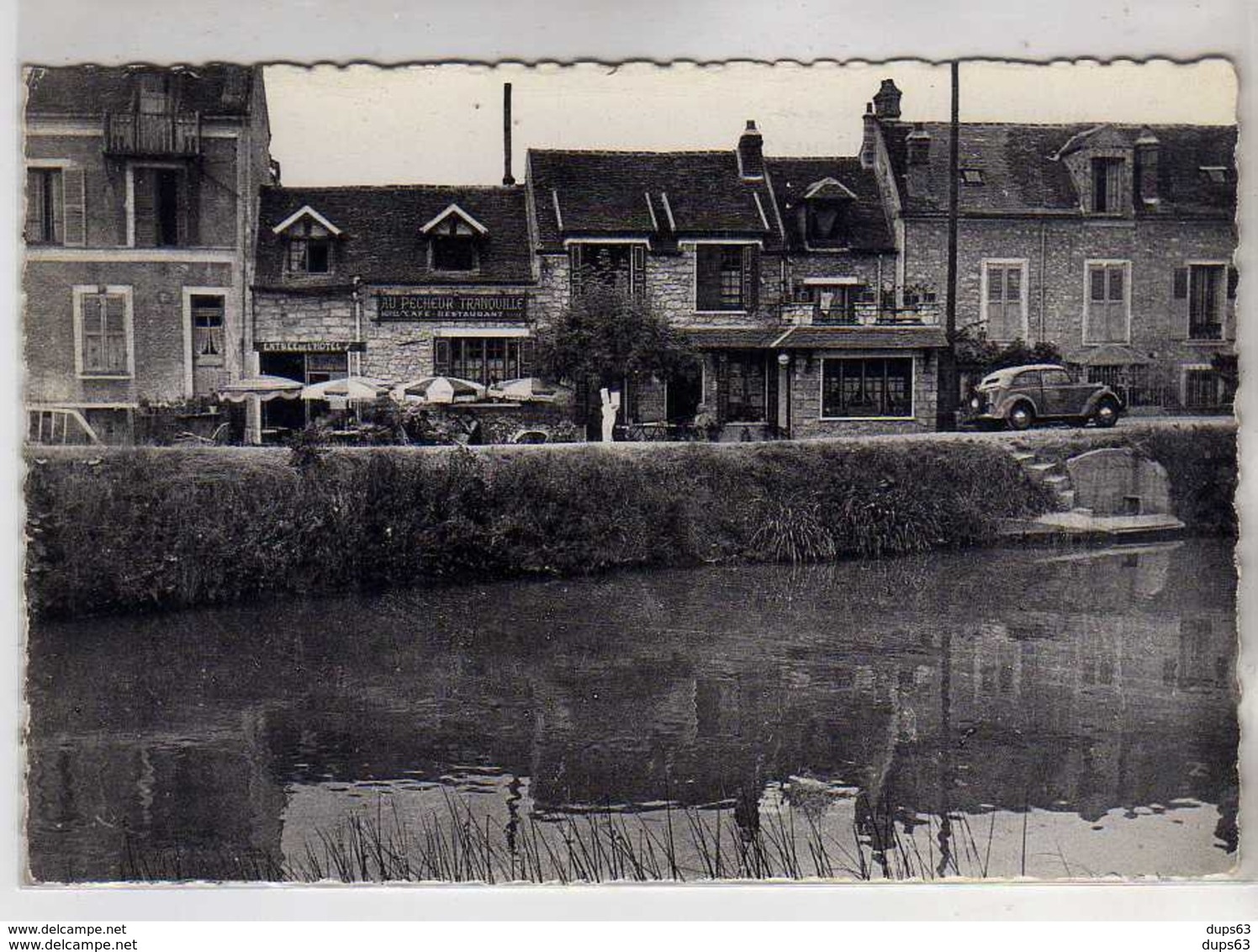 MORET SUR LOING - " Au Pêcheur Tranquille " - Très Bon état - Moret Sur Loing