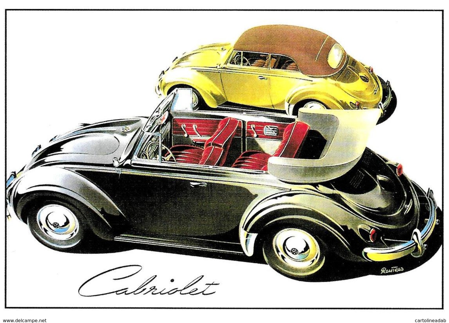 [MD2574] CPM - AUTO - VOLKSWAGEN CABRIOLET - RIPRODUZIONE - NV - Turismo