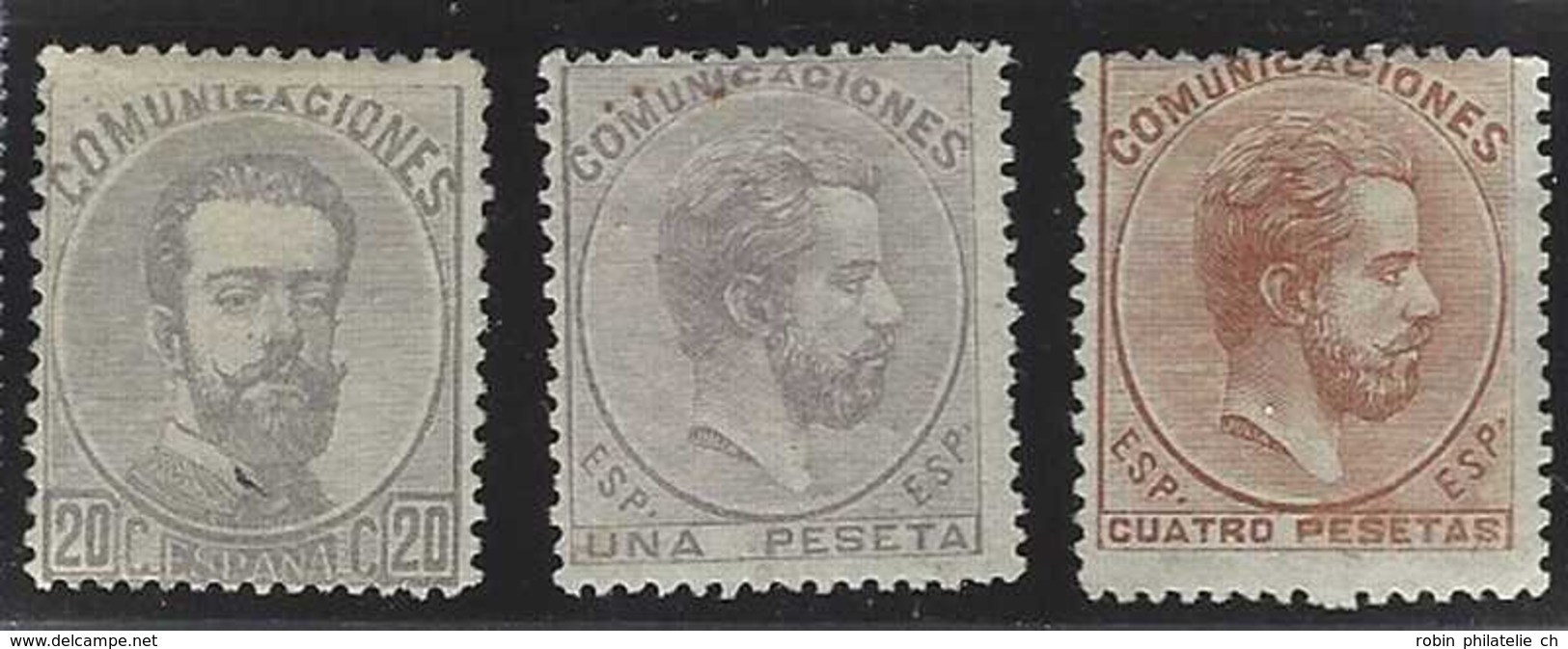 Espagne Postes  N° 122 /126/127 Amédée 1er 3 Valeurs Qualité: * Cote: 925 € - Unused Stamps