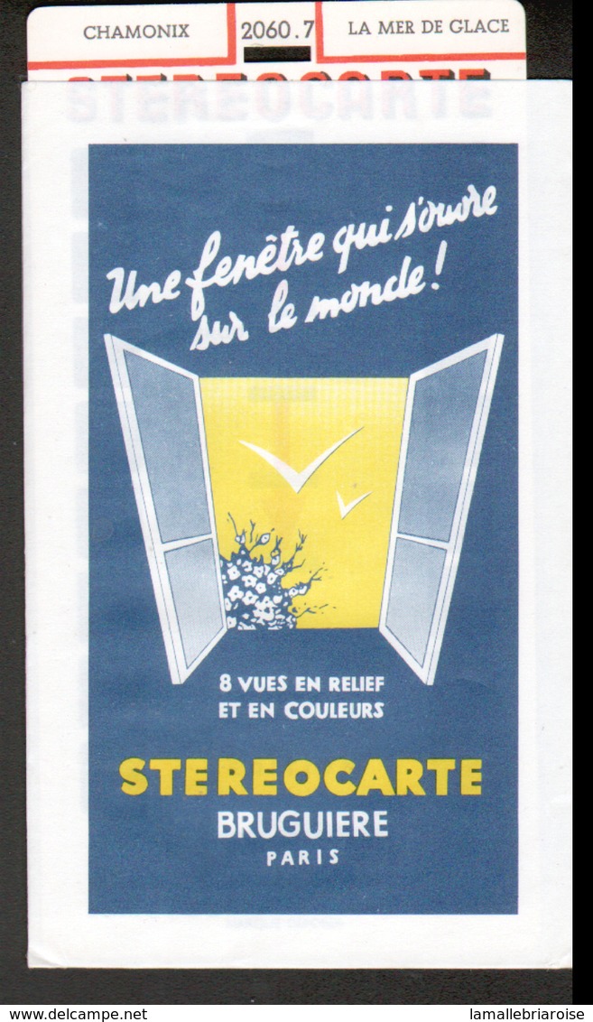 Stereocarte Bruguiere, 2060.7, Chamonix, La Mer De Glace - Visionneuses Stéréoscopiques