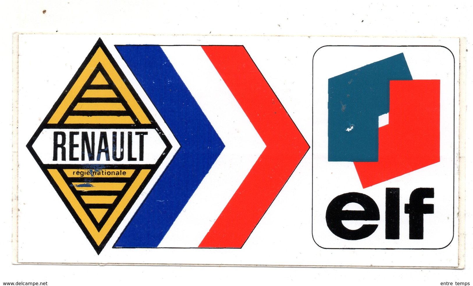 Autocollant Régie Renault Elf Alpine Gordini Pour Lunette Arrière - Autocollants