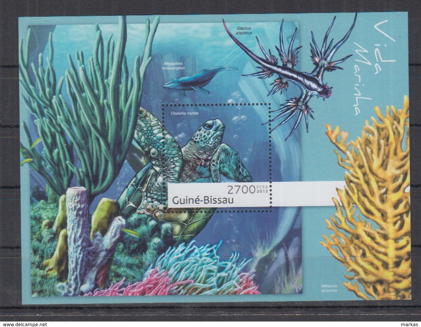 M92. Guine-Bissau - MNH - 2012 - Fauna - Animals - Marine Life - Fishes - Bl - Sonstige & Ohne Zuordnung