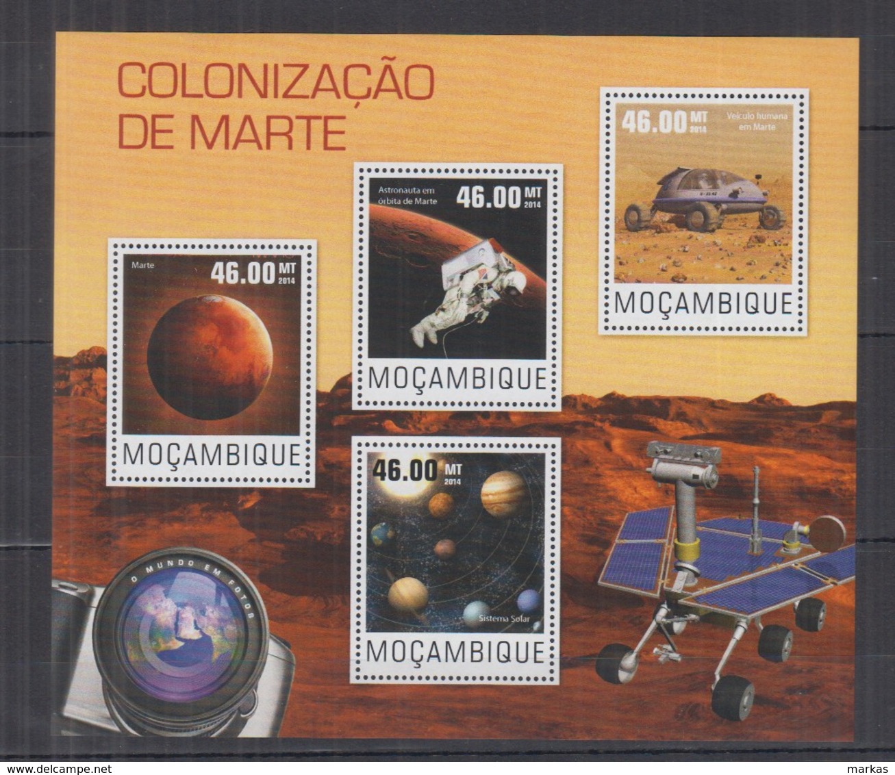 P92. Mozambique - MNH - 2014 - Space - Spaceships - Astronauts - Mars - Other & Unclassified