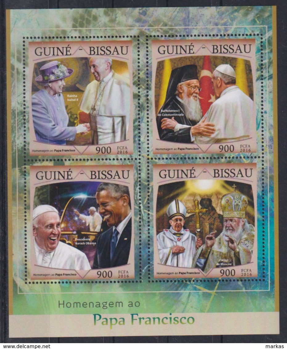 Y92. Guinea-Bissau - MNH - 2016 - Famous People - Pope - Other & Unclassified
