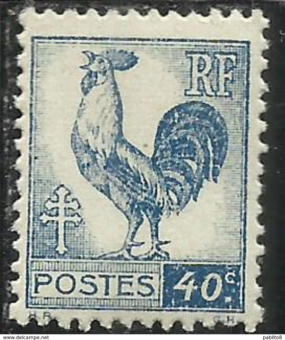 FRANCE FRANCIA 1944 GALLIC COCK GALLO GALLICO CENT. 40c MNH - 1944 Coq Et Marianne D'Alger