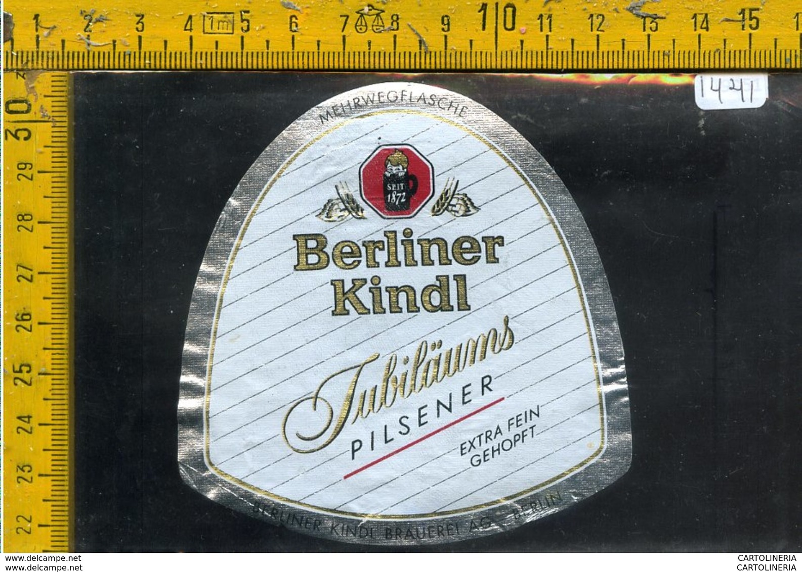 Etichetta Birra Berliner Kindl - Birra