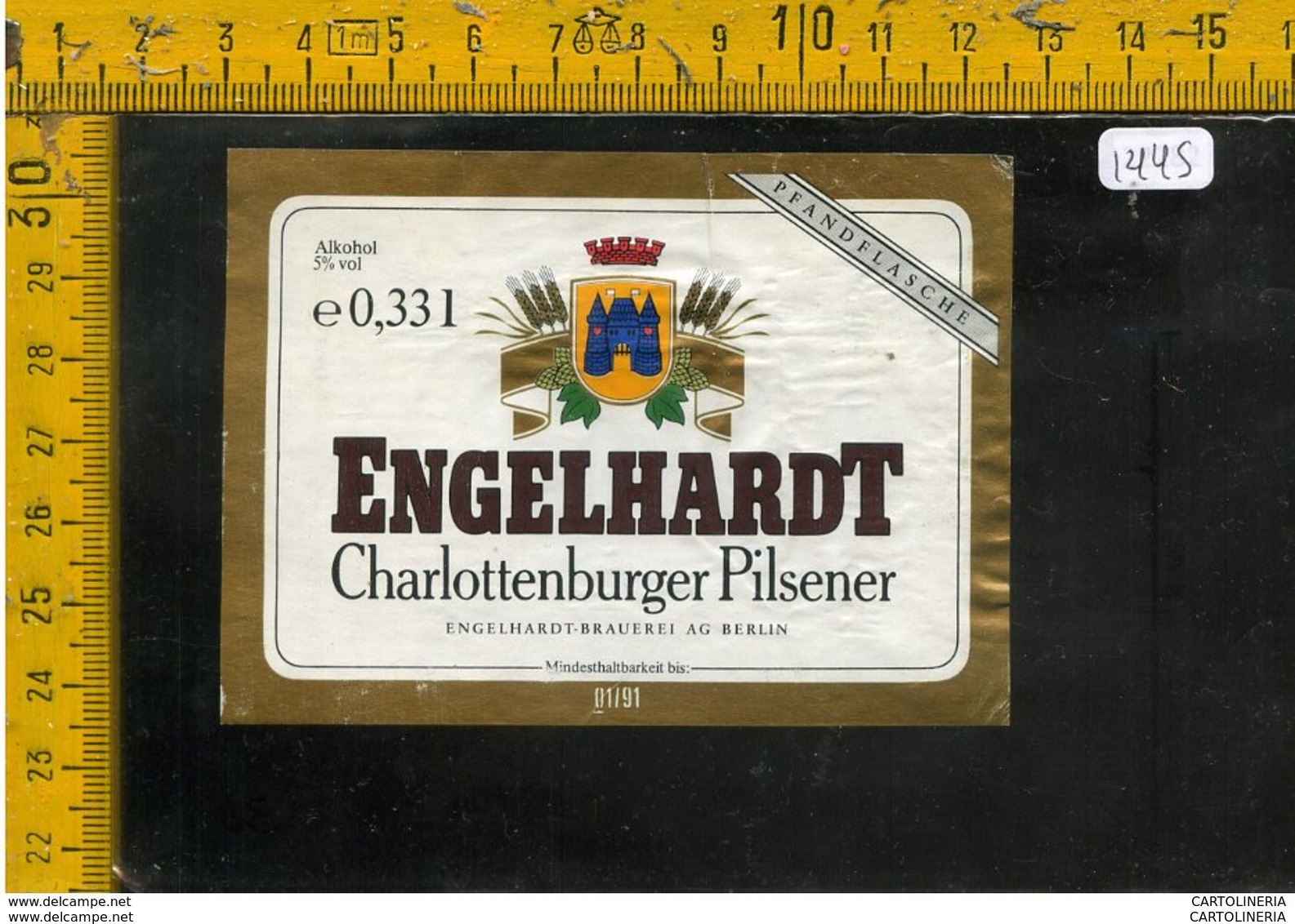 Etichetta Birra Engelhardt - Birra