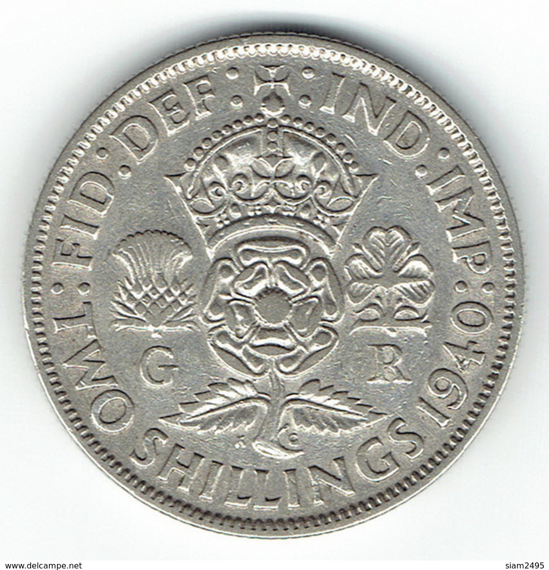 United Kingdom, 2 Shillings 1940 - Andere & Zonder Classificatie