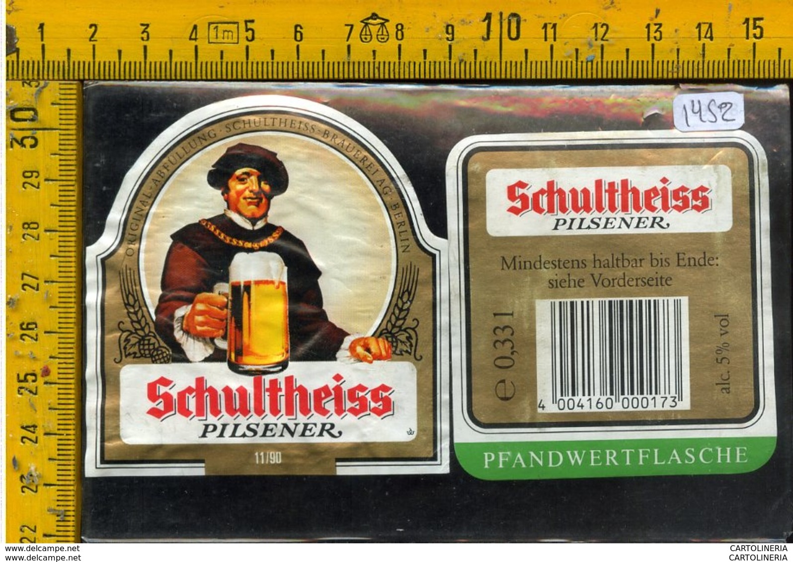 Etichetta Birra Schultheiss - Birra