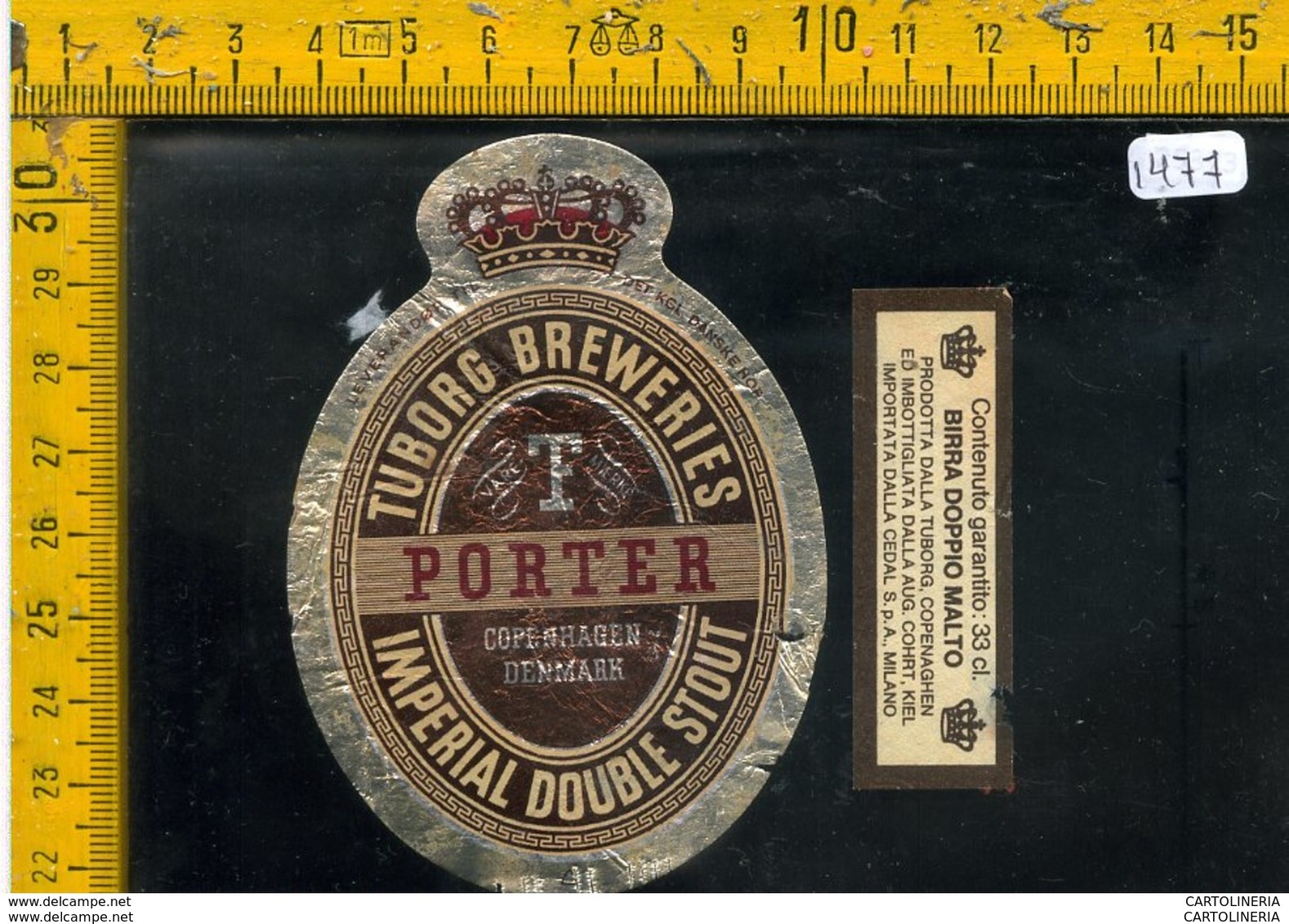 Etichetta Birra Tuborg Breweries - Birra