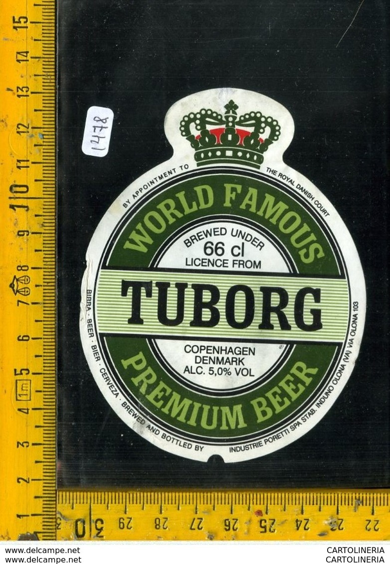 Etichetta Birra Tuborg - Birra