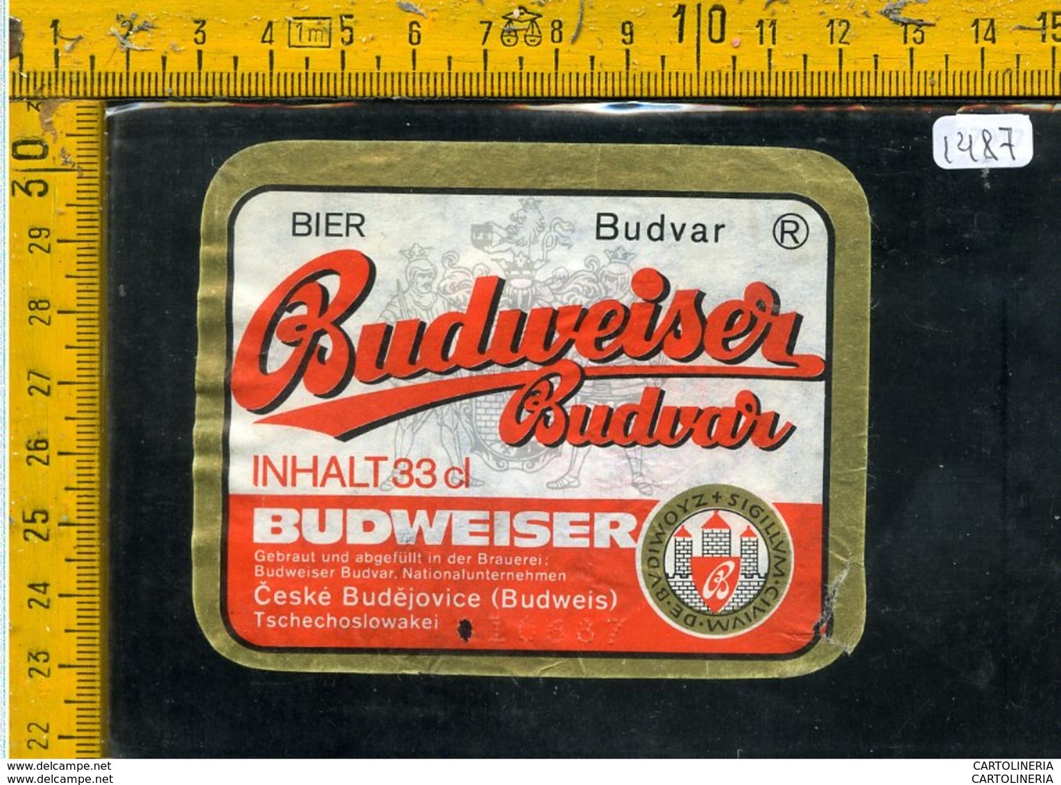 Etichetta Birra Budweiser - Birra