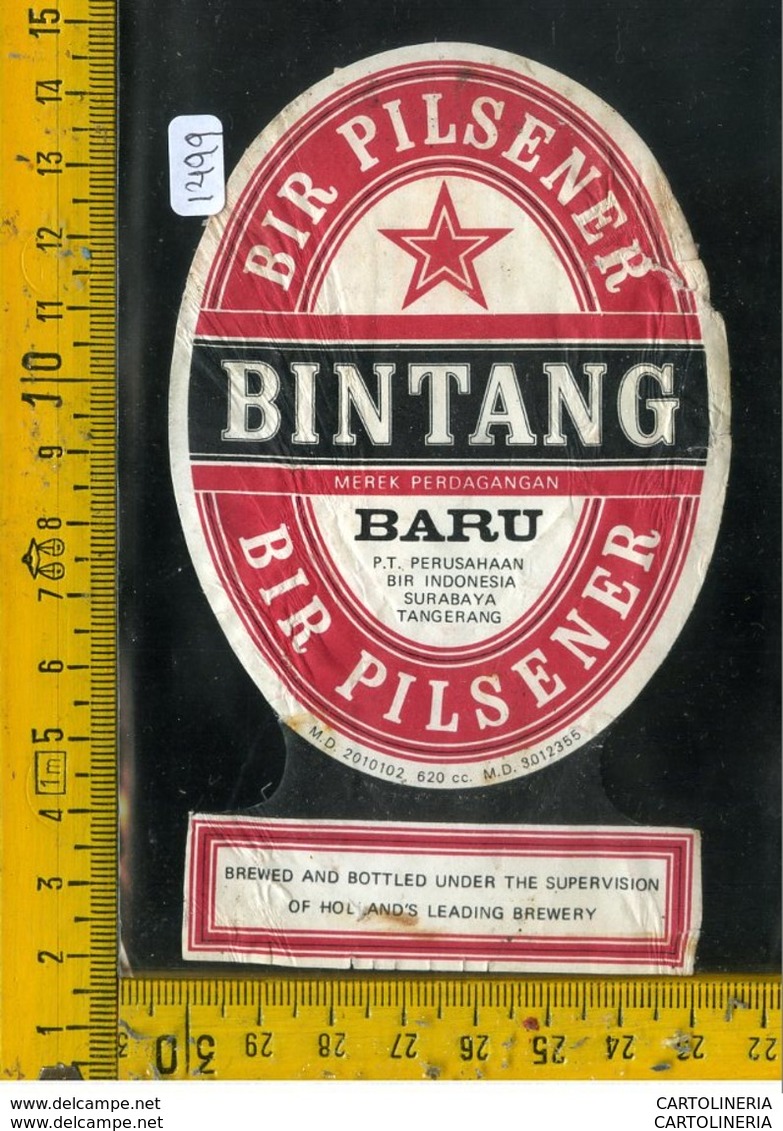 Etichetta Birra Bintang - Birra