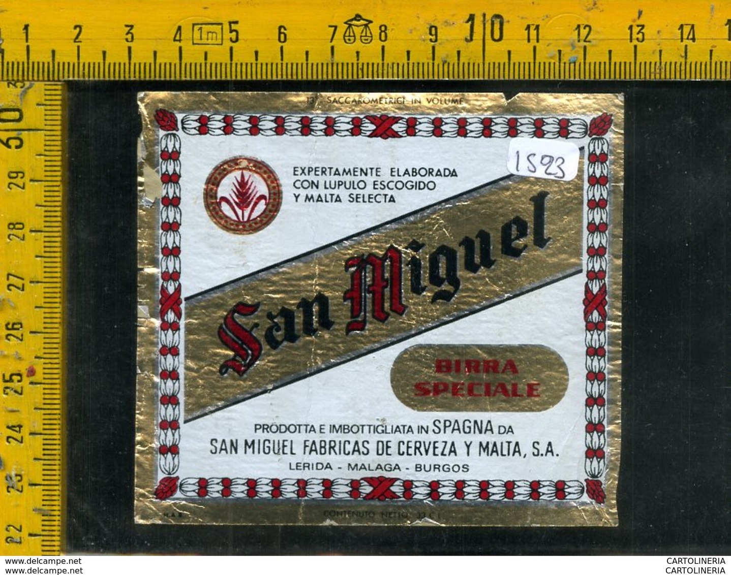 Etichetta Birra San Miguel Spagna - Birra